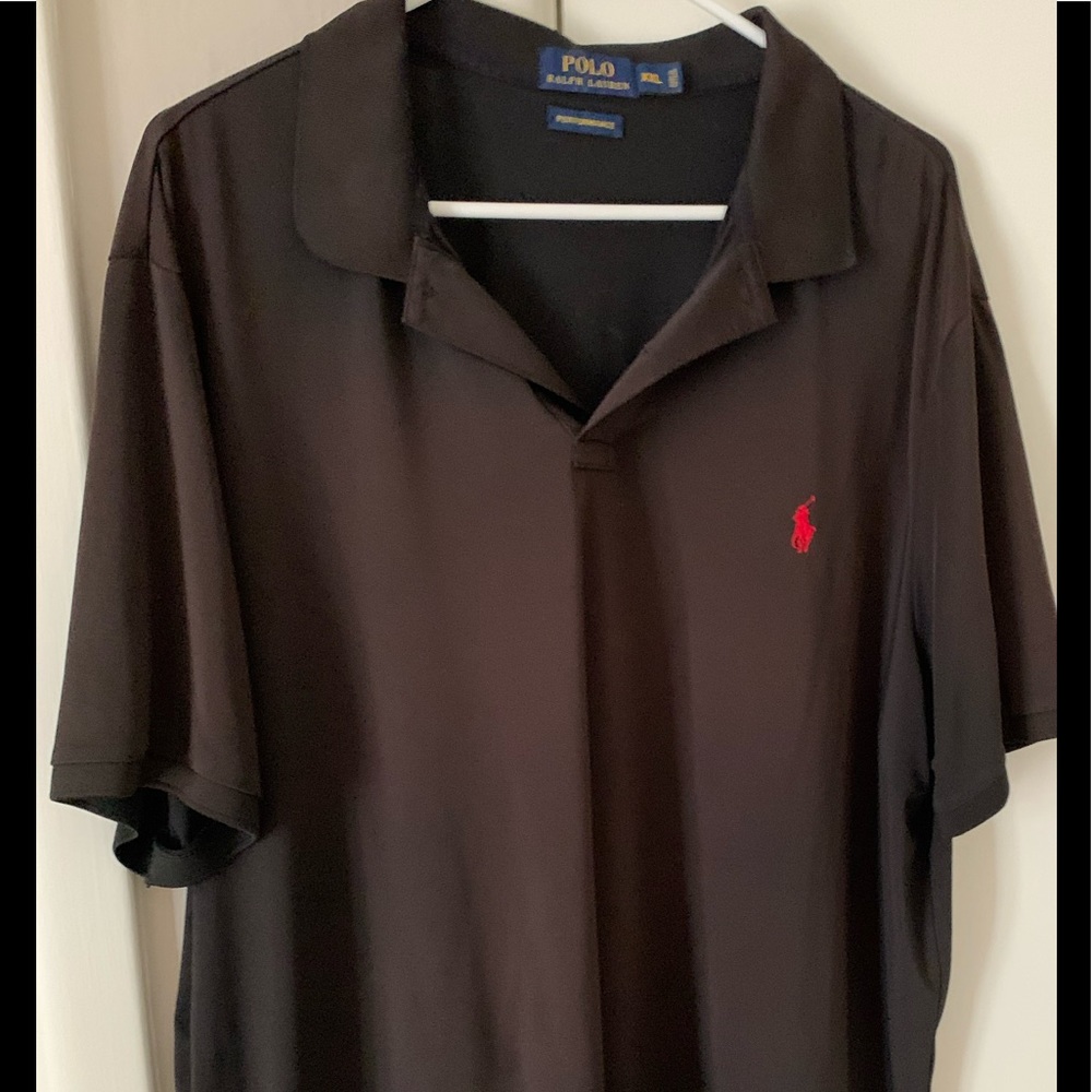Black performance polo shirt xxL